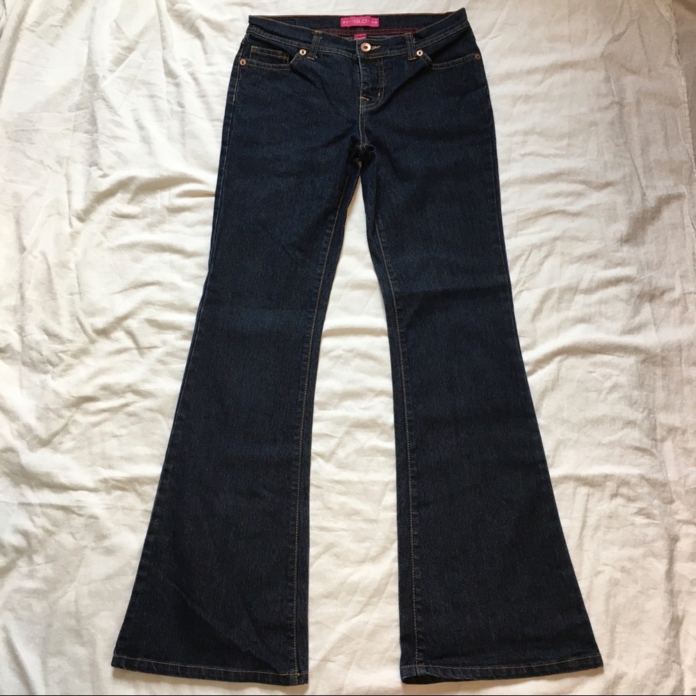 VTG Y2K GLO Jeans Dark Wash Flare Jeans, 3